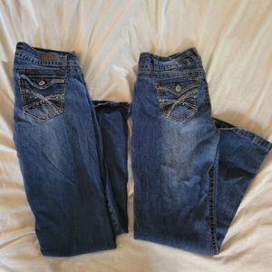 2 Pairs of Wallflower Jeans